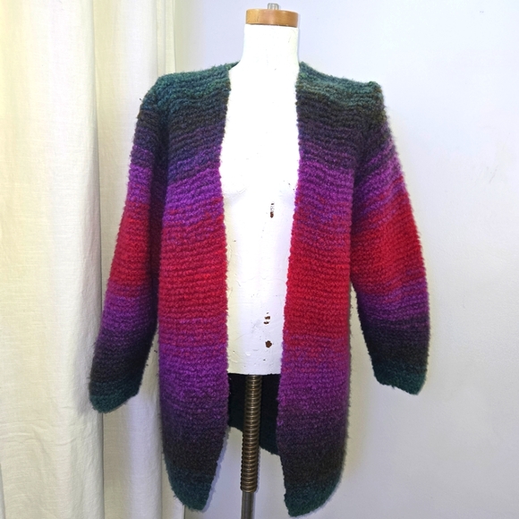 Bonny Brown Sweaters - Handmade cororful/rainbow cardigan sweater Bonny Brown Made In Uruguay